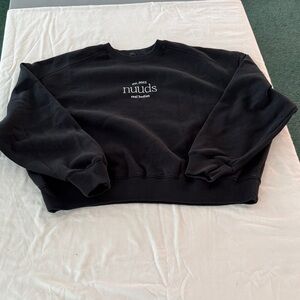 Nuuds Women’s Black Crewneck Sweater
